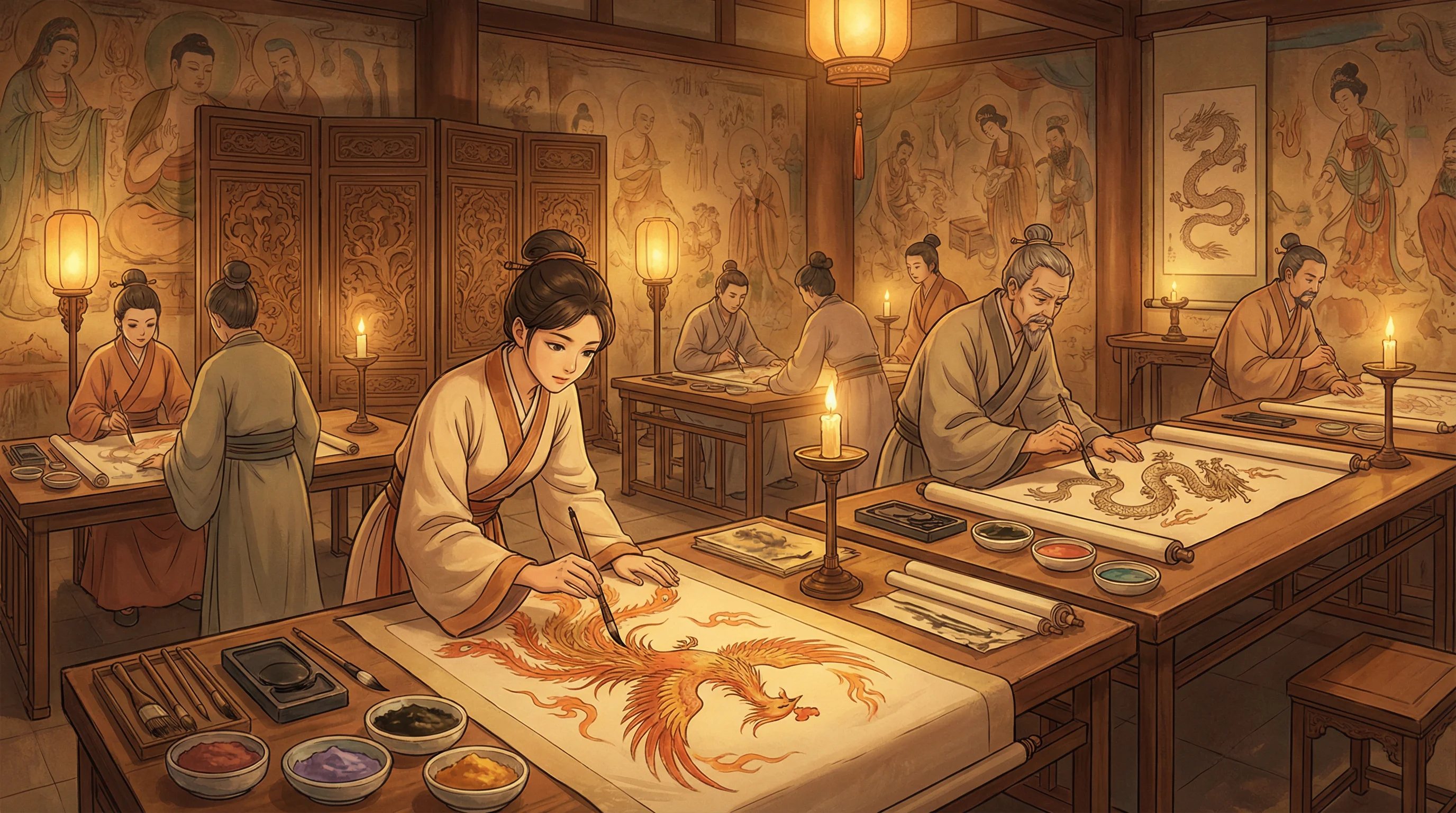 画师入驻 - 百合情事啄木鸟 国风动漫画师